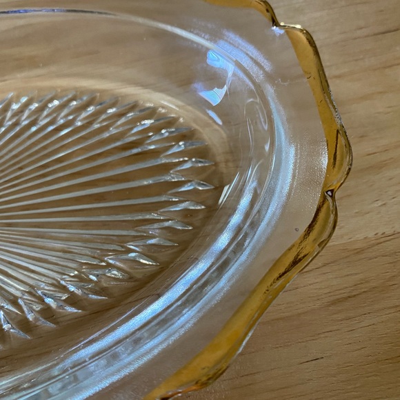 Vintage Gold Trimmed Oval Dish - Picture 6 of 10